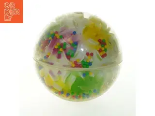 Farverig plastkugle (str. Ø 13 cm)
