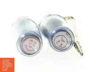 Smiley stempler og klips fra Deskmate (str. 6 x 3 cm 11 x 2 cm)