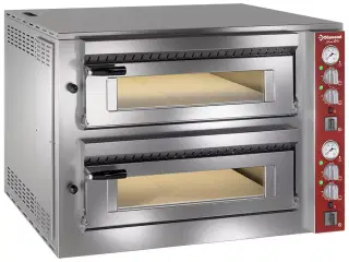 Elektrisk Pizzaovn 2 x 4 pizzaer Ø350 mm – 400 V