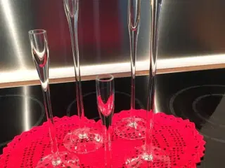Glas lysestager