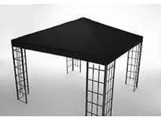 Koby pavillontag sort 3 x 3 meter