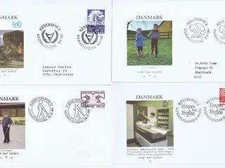 Danmark 1978-86, Førstedagskuverter.