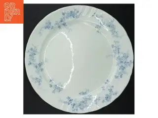 Gammelt Porcelænsfad med blomstermønster fra Hartington (str. Ø. 33 cm)