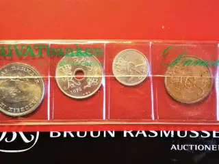 MØNTSÆT 1972 fra PRIVATBANKEN DANISH COINS