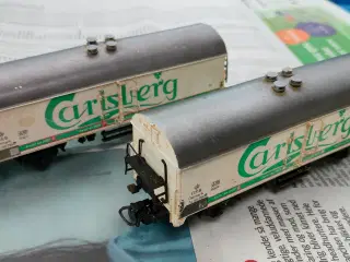 Märklin DSB Carlsberg Vogne 2stk, skala 1-87 H0  M