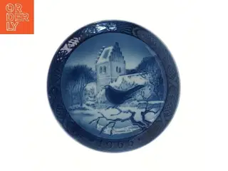 Royal Copenhagen juleplatte 1966 fra Royal Copenhagen (str. Ø 18,1 cm)