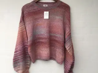 Flot multifarvet strik sweater str M fra Cotton-On
