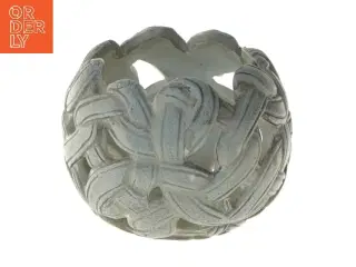 Dekorativ vase med blomstermønster (str. 9 cm)