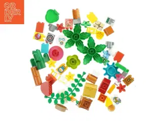 LEGO duplo blandet plante- og blomsterdele fra Lego (str. 10 x 8 cm)