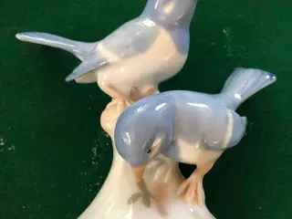 Porcelænsfigur med to fugle