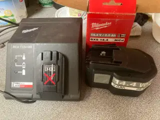 Milwaukee batteri oglader
