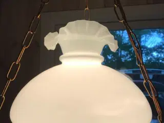 Glaskuppel til lysekrone