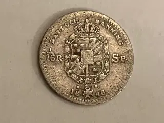 1/16 Riksdaler 1848 Sweden