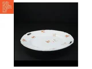 Blomsterdekoreret serveringsfad fra Victoria (str. 25 x 25 cm)