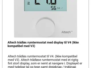 Altech termostat og display 