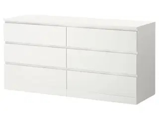 MALM kommode incl. glas top