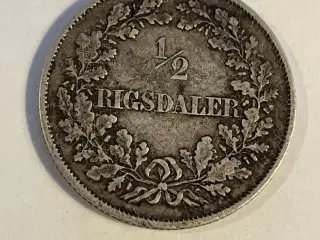 1/2 Rigsdaler 1854 VS