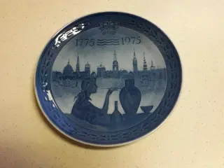 Jubilæums Platte, Royal Copenhagen Porcelæn 1975  