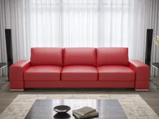 ZARA ÆGTE LÆDER 3-PERS. SOFA  270 CM