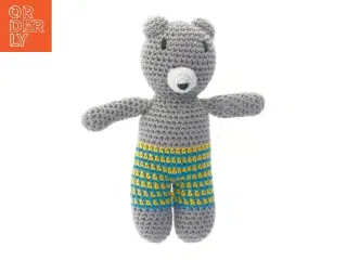 Hæklet bamse (str. 18 cm)