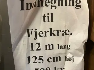 Indhegning til fjerkræ 