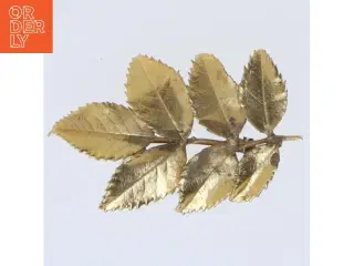 Bladformet broche (str. 5,5 cm)