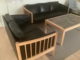 Sofasæt 3+2 og bord 