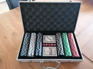 Pokerspil i aluminium kuffert.