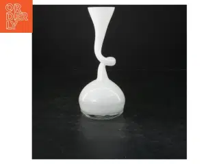 Hvid lysestage Normann (str. 20x8 cm)