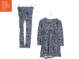 Blomstret kjole og leggings sæt fra Name It (str. 110)