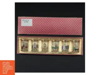 Vintage souvenir glas fra London (str. 6 x 4,5 cm)