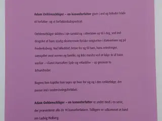 Adam Oehlenschläger : portræt af forfatteren
