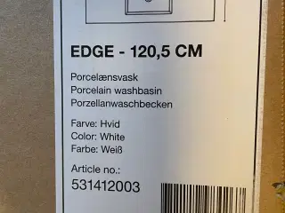 Håndvask hvide blank  120,5 x 45,5 cm -  pladen 1 