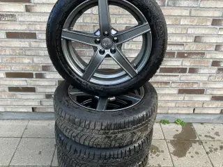 Alufælge 5 x 112 med Continental vinterdæk R17