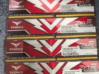 4x T-FORCE ZEUS - 16GB - DDR4 RAM