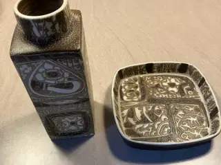 Vase og askebæger 