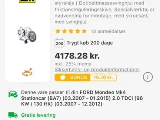 Koblingsæt Ford og Volvo, LuK BR 0241 600 0149 00 