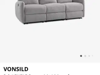 VONSILD 3-personers sofa sælges