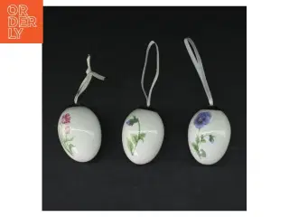 Royal copenhagen Porcelænsæg med blomster (str. 8 cm. 3 styk)