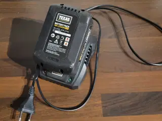 Texas 18 volt 3ah batteri plus lader