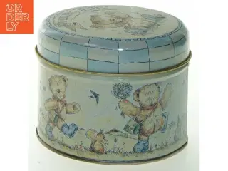 Wedgwood Rambling Ted Metaldåse med bamsemotiv (str. Ø 11 cm)
