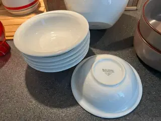 6 Güral Porselen skåle – Diameter 15 cm – Fejlfrie