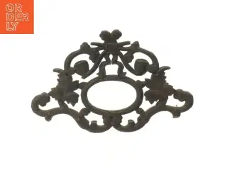 Antik træ ornament ophæng med kroge (str. 37x24 cm)