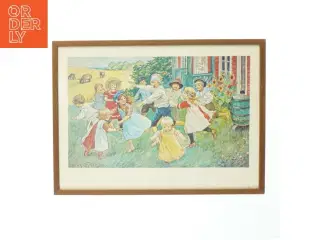 Indrammet vintage tryk (str. 36 x 26,5 cm)