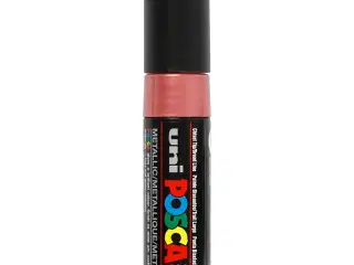 Posca Tusch, PC-8K, streg 8 mm, broad, metal rød, 1 stk.