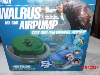 Walrus 230V  kraftig luftpumpe