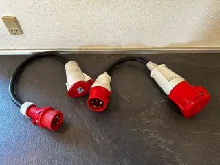 Adaptere til 64, 32 og 15 ampere 
