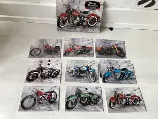 Kort- postkort af Harley Davidson motorcykler 