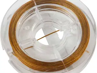 Smykkewire, tykkelse 0,38 mm, guld, 10m/ 1 rl.