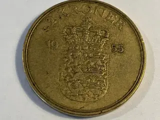 2 kroner Danmark 1955